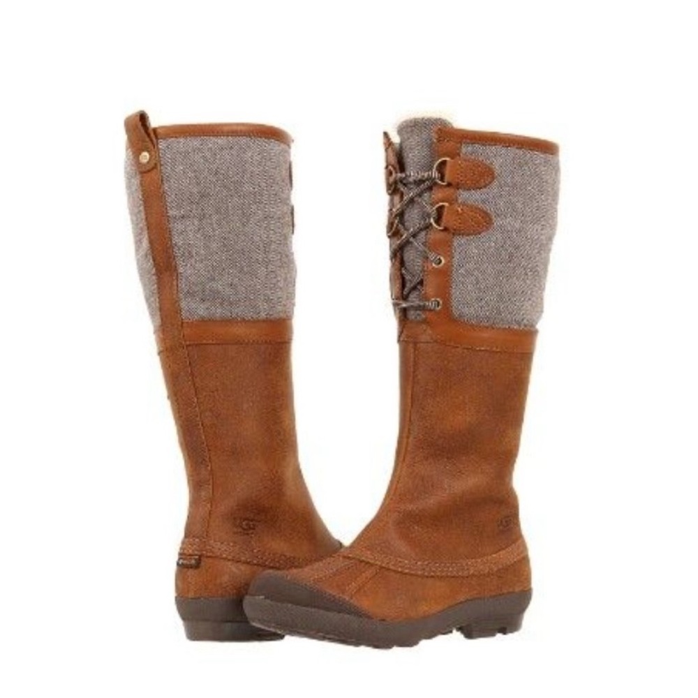 UGG Brown and Gray Winter Boots